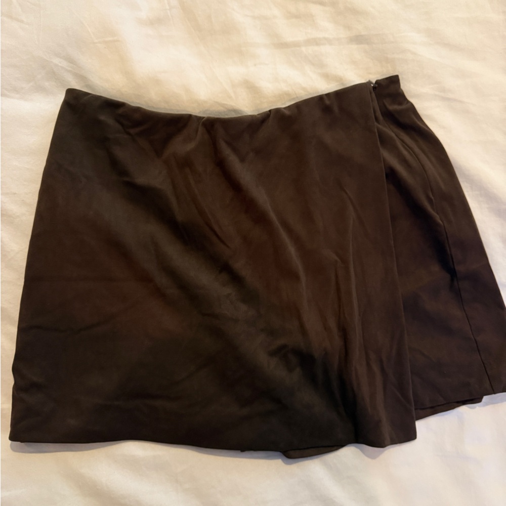 Suede Brown Skort.